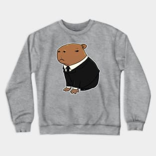 Capybara in a suit Crewneck Sweatshirt